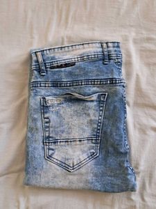 Men's Acid Wash Skinny Jeans