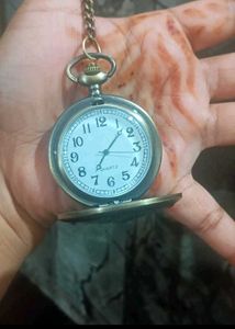 Vintage Style Pocket Watch Necklace
