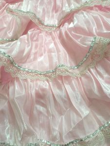 Pretty Pink Ruffled Gown