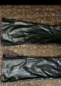Faux Leather Flare Pants