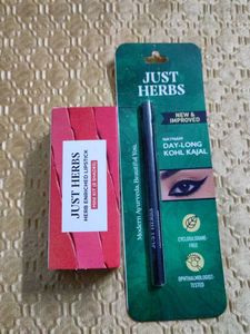 Just Herbs Lipstick & Kajal Set