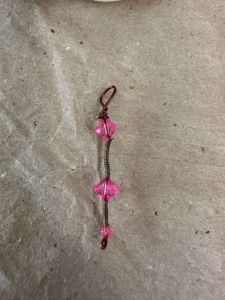 Handmade Pink Crystal Charm Copper