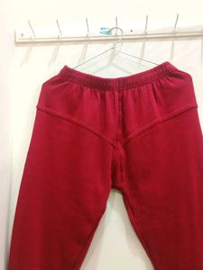 Red Woollen Leggings
