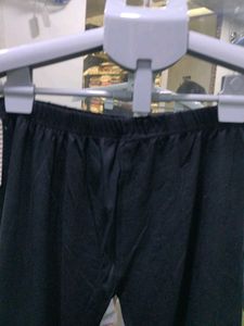 Black Capris with Embellished Hem