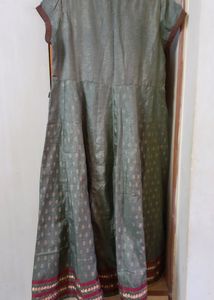 Olive Green Anarkali