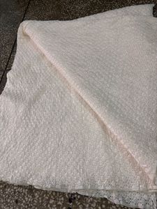 White Dress Material Clothes 7 Meter Approximately