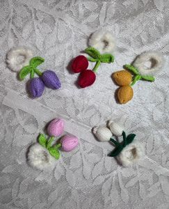 Handmade Crochet Flower Hair rubber