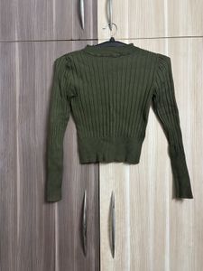 ZARA Ribbed Knit Top