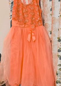 Beautiful Orange Party Dress