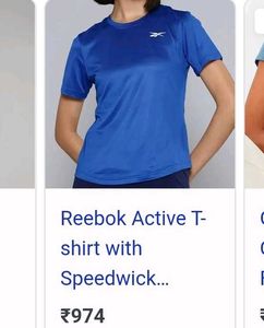 FREE SHIPPING Reebok Active T-Shirt - Medium