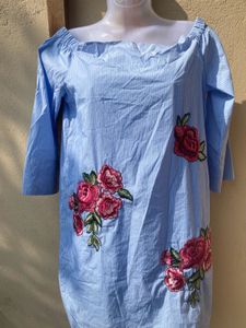 Zara Blue Floral Dress