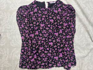 Floral Print Long Sleeve Top