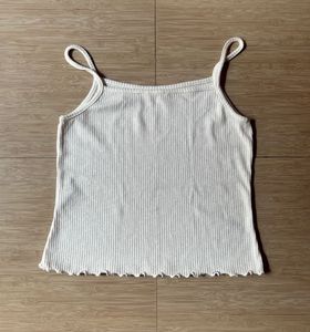 Ribbed Spaghetti Strap Tank Top