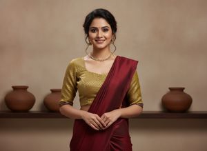 Elegant Brocade Blouse