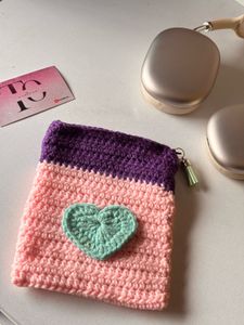 Handmade Crochet Pouches - Set of 2