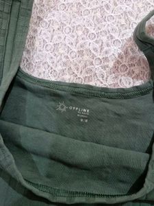 Ribbed Square Neck Crop Tank Top