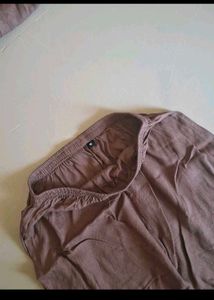 Boho Chic Brown Tunic and Pants Set