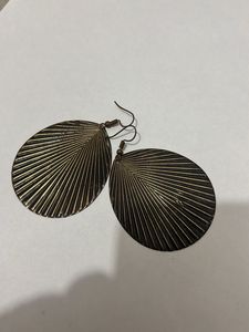 Unique Fan Leaf Dangle Earrings