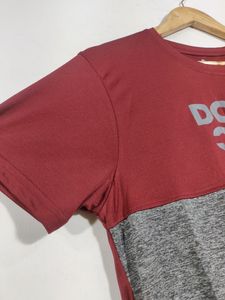 Maroon And Grey Jersey T-Shirt ( Men)