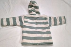 Striped Fleece Hooded Jacket
