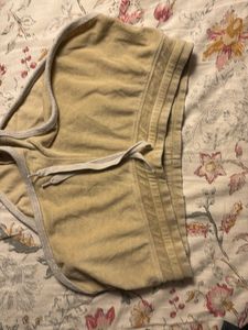 Vintage Style Tan Terry Shorts