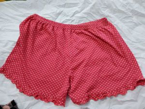 Cute Red Polka Dot Pajama Shorts