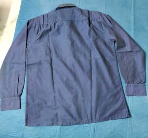 Men's Casual Button-Down Nevy Blue Shirt