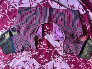 Pink Ikat Silk Saree