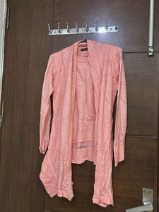 Pink Knit Cardigan