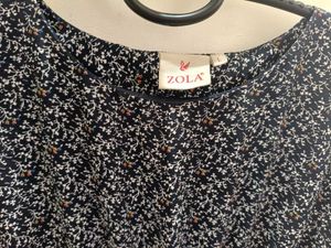 Floral Print Kaftan Top