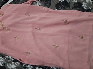 Elegant Pink Kurta with Embroidery
