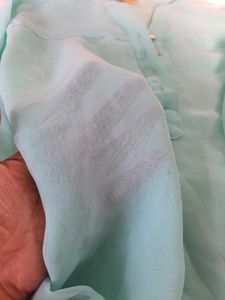 Sea green Beach A-line Top