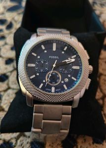 Fossil Blue Dial Chronograph Watch