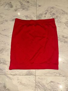 Red tube top