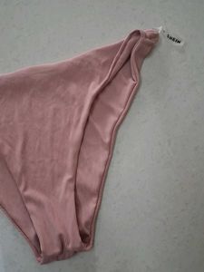 XS Shein Ribbed Pink Bikini Bottom