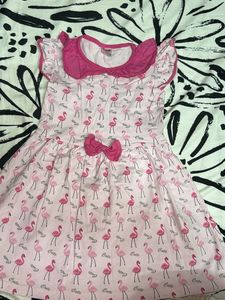 Cute Flamingo Print Dress