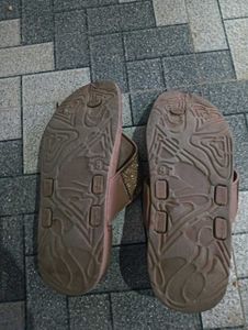Sparkly Brown Flip Flops