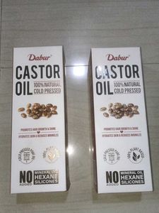 Dabur Castor Oil - 2 Bottles