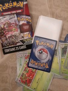 pokemon 24 normal cards with 1 foil card