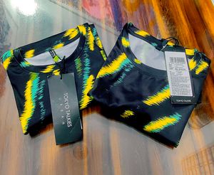 Stylish Abstract Print Long Sleeve Top