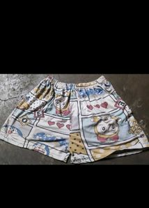 Cute Cartoon Pajama Shorts Set