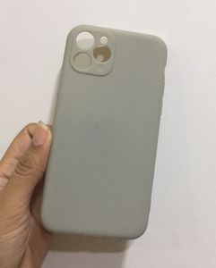 IPhone11Pro Light Grey Silicone Phone Cover Case