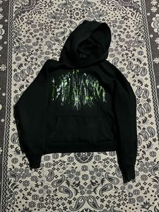 Graphic Print Black Hoodie