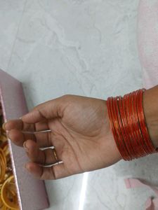 Set of orange Bangles