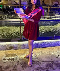 Maroon Velvet dress 🫶🏻