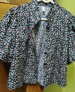 Floral Print Short Sleeve Shirt