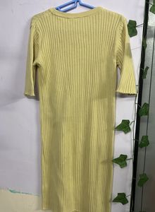 Chic Ribbed Knit Midi Dress