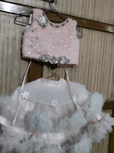 Barbie Crop Top With Flared Barbi Skirt💃💃💃