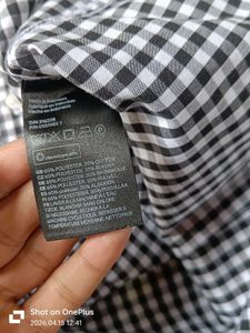 Men's Black &amp; White Gingham Shirt original and bra