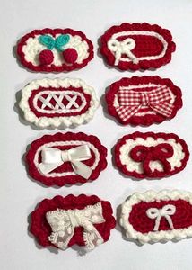 Handmade Crochet Hair Clips Set ☺️